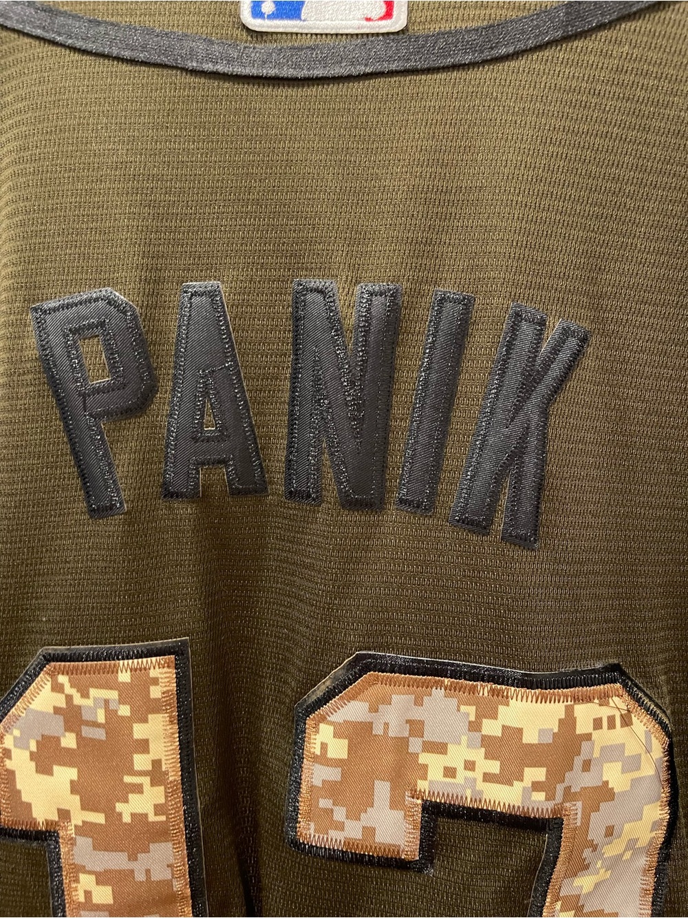Majestic Men’s San Francisco Giants Olive # 12 Panik Baseball Jersey Size XXXL - Picture 7 of 10